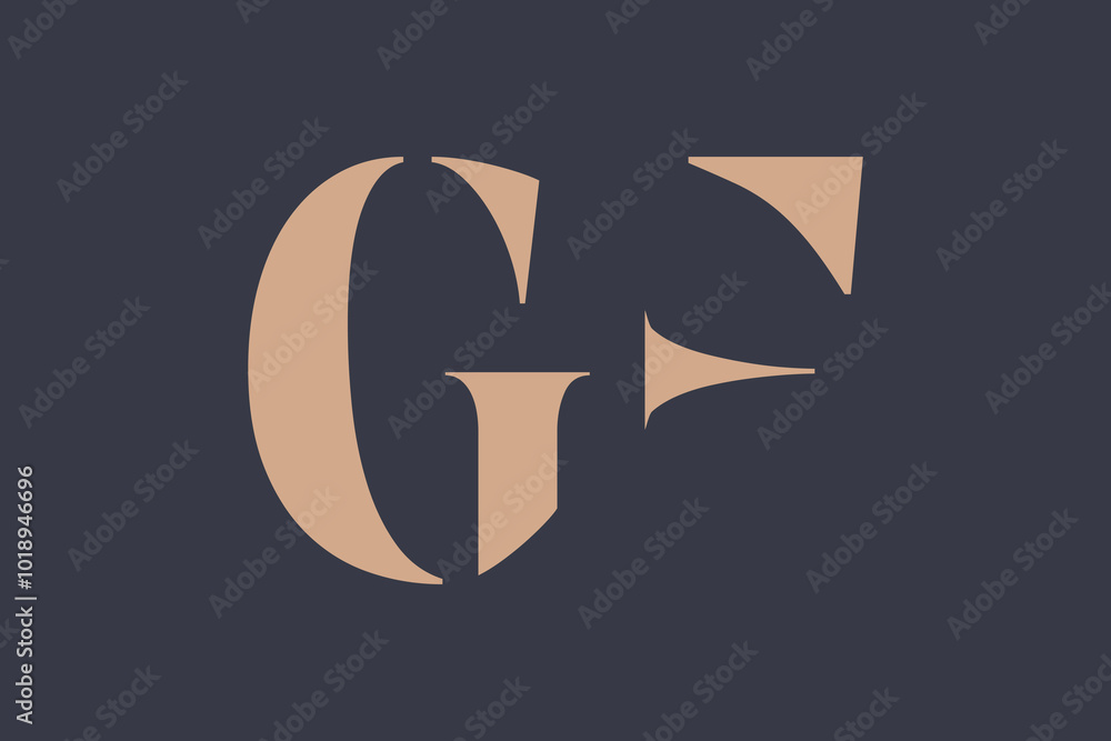 Abstract letter GE logo. This logo icon incorporate with abstract shape in the creative way. Minimalist abstract letter logo.