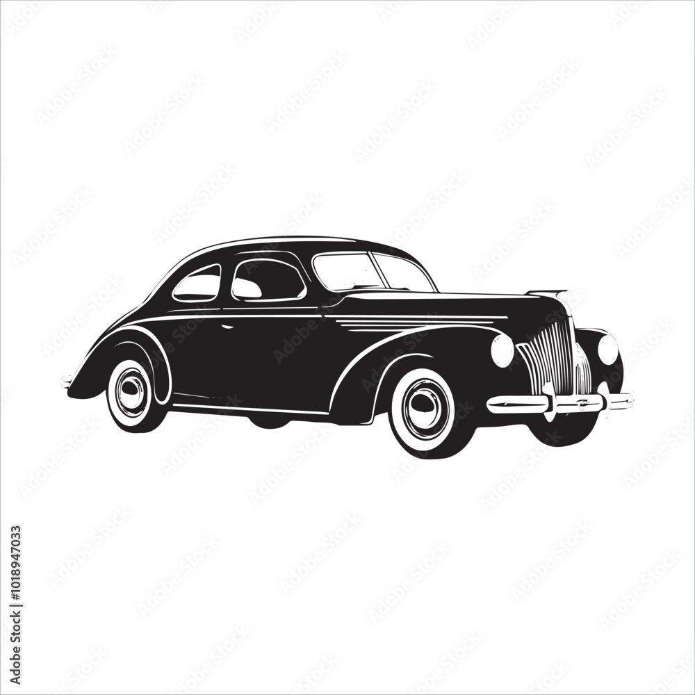 Obraz premium black and white car