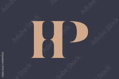 Abstract letter HO logo. This logo icon incorporate with abstract shape in the creative way. Minimalist abstract letter logo.