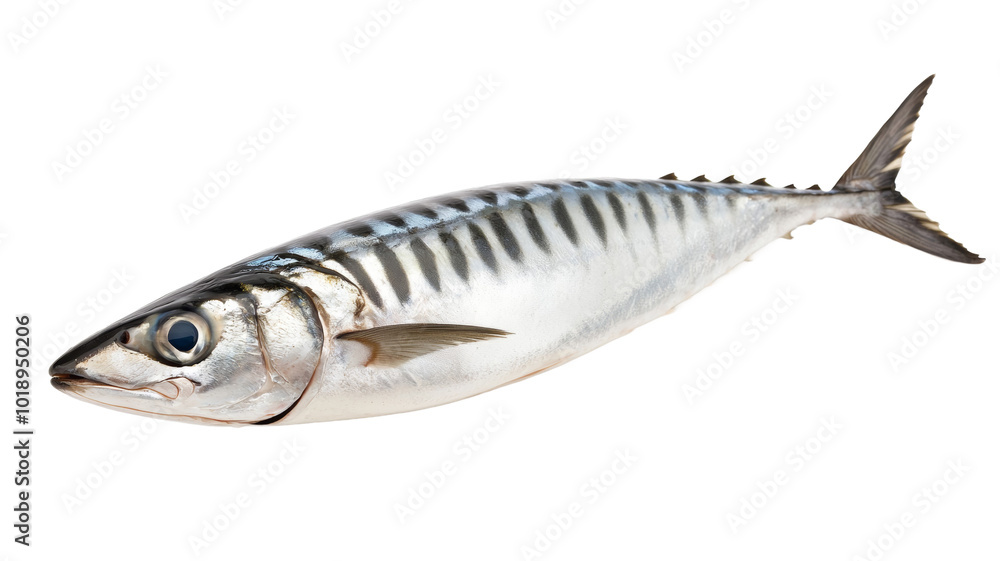 A large fish with a blue stripe on its side A large fish with a blue stripe on its side