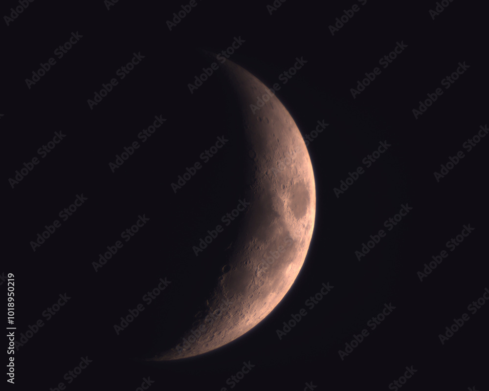 Waxing Crescent Moon at 22.9% Illumination Waxing Crescent Moon at 22.9% Illumination