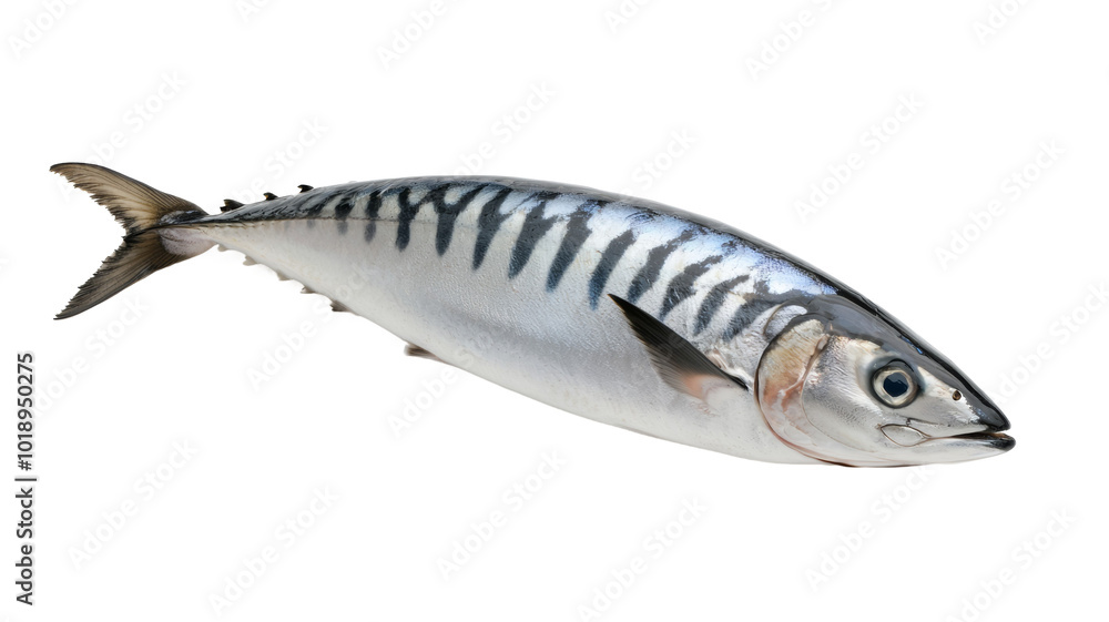 A large fish with a blue stripe on its side A large fish with a blue stripe on its side
