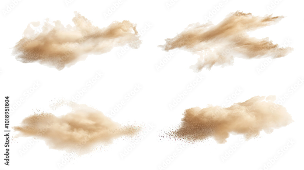 Sandstorm Clouds Over the Desert Generative AI