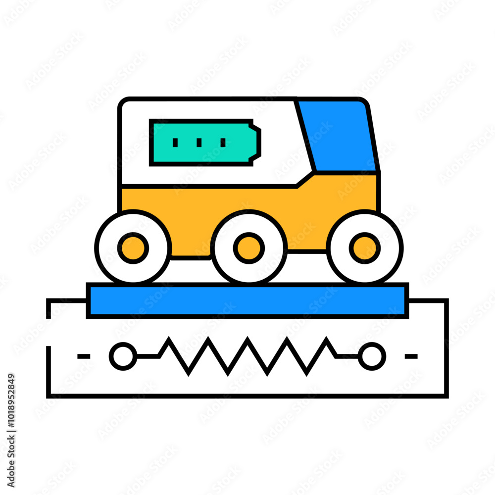 drone charging autonomous delivery line icon vector. drone charging autonomous delivery sign. isolated symbol illustration drone charging autonomous delivery line icon vector. drone charging autonomous delivery sign. isolated symbol illustration