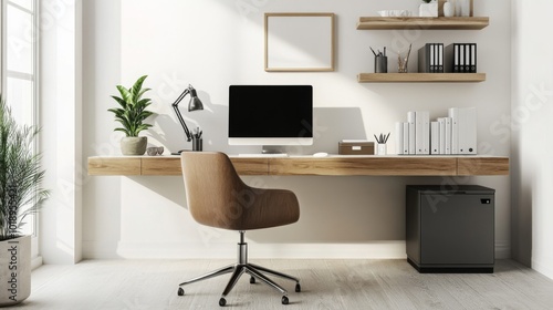 Wallpaper Mural Modern Home Office with Minimalist Design Elements Torontodigital.ca