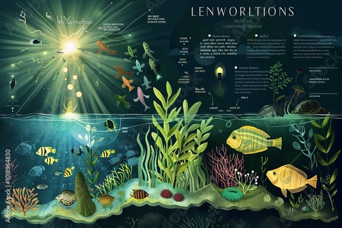 an educational infographic about the importance of light in ecosystems