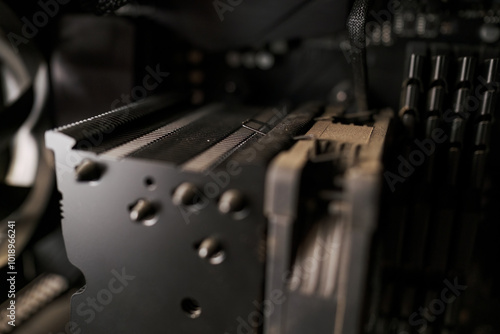 Dirty and dusty processor heatsink photo