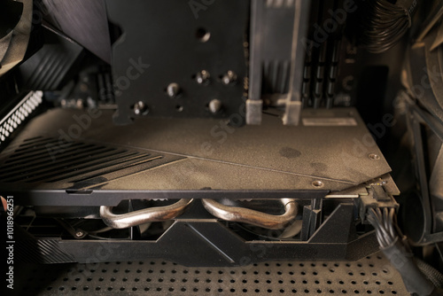 Dust covered video card