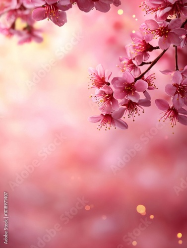 Wallpaper Mural Cherry Blossoms in Full Bloom with Soft Pastel Hues Torontodigital.ca