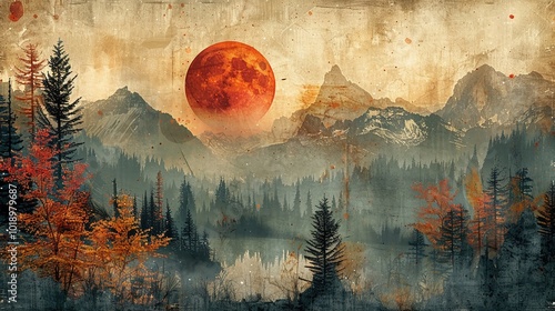 A photo collage with nature and landscape images