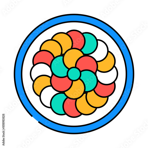 ratatouille french cuisine line icon vector. ratatouille french cuisine sign. isolated symbol illustration