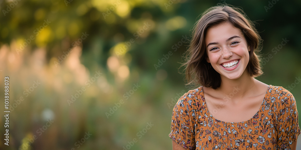 The radiance of a genuine smile The radiance of a genuine smile