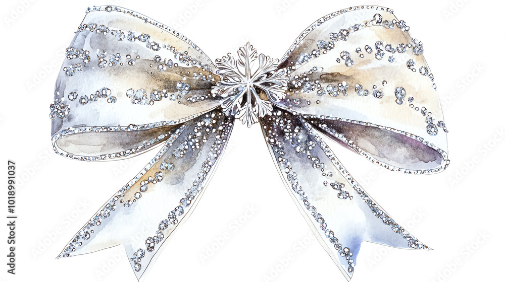 silver ribbon bow silver ribbon bow