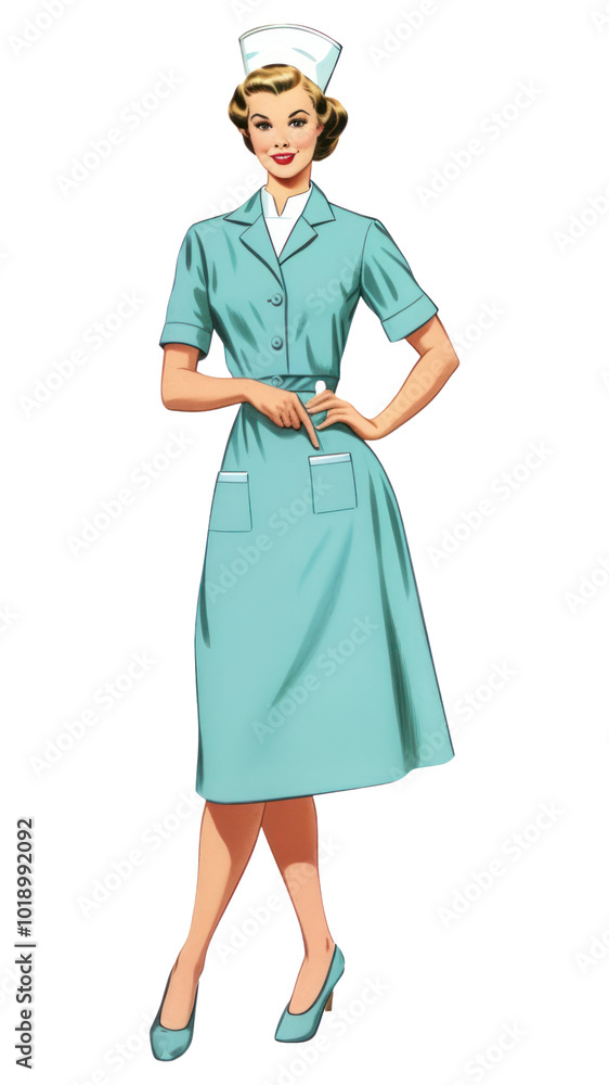 PNG Nurse adult dress nurse.