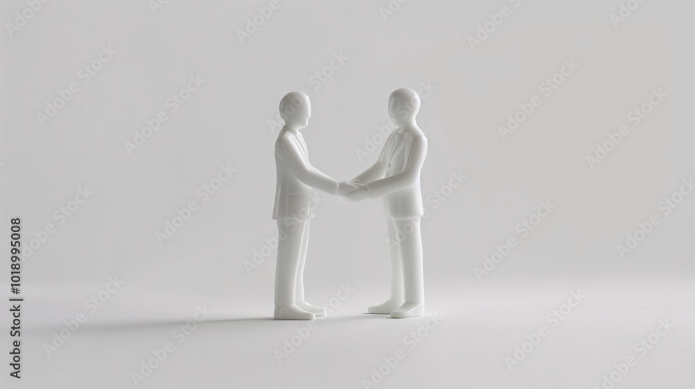 Conceptual Image of Two Businessmen Shaking Hands Conceptual Image of Two Businessmen Shaking Hands