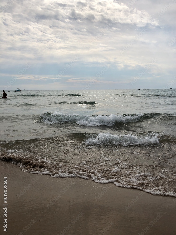 Fototapeta premium beach at sunset