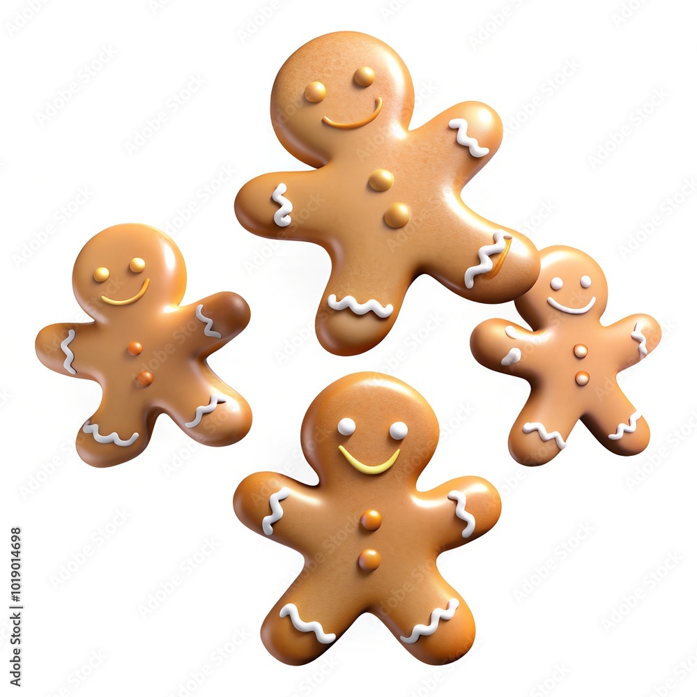 gingerbread man isolated on white gingerbread man isolated on white