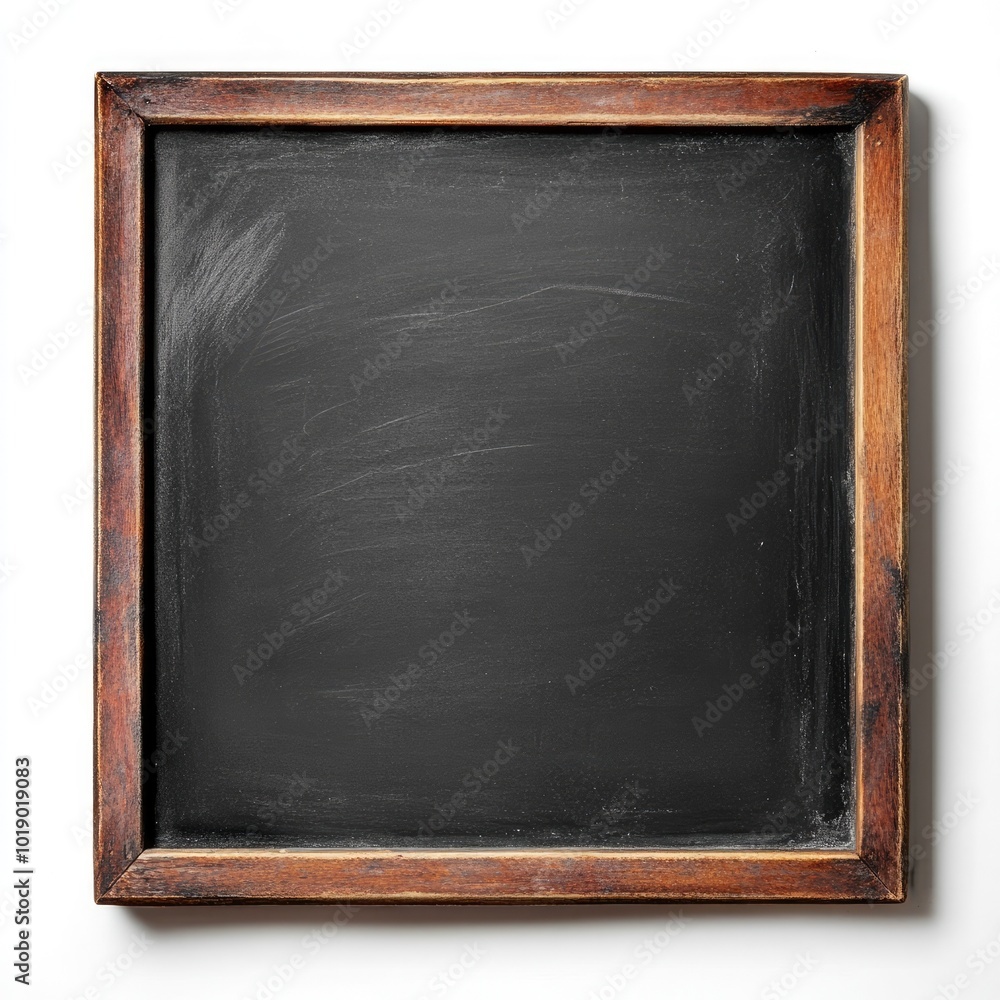 Rustic Wooden Framed Chalkboard with Blank Black Surface for Custom Messages or Artwork Rustic Wooden Framed Chalkboard with Blank Black Surface for Custom Messages or Artwork