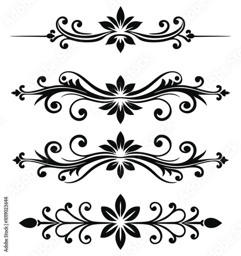 Classic Decorative Dividers Vector Set