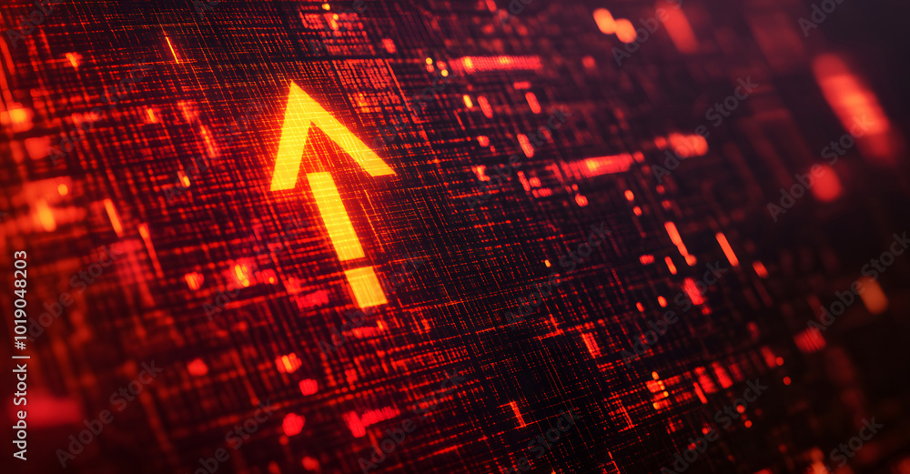 Creative red security alert on blurry backdrop. Fraud and danger concept designs. 3D Rendering design Creative red security alert on blurry backdrop. Fraud and danger concept designs. 3D Rendering design