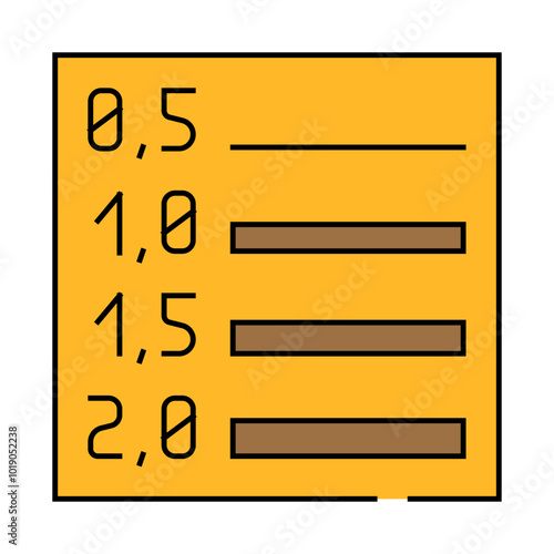 line weights architectural drafter line icon vector. line weights architectural drafter sign. isolated symbol illustration