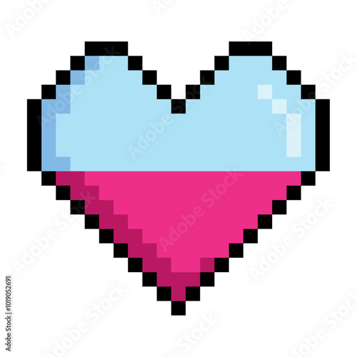 video game item pixelated heart