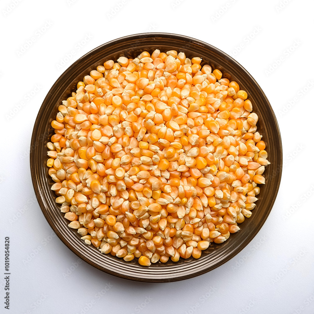 Delicious corn seeds, isolated on a clean white background Delicious corn seeds, isolated on a clean white background