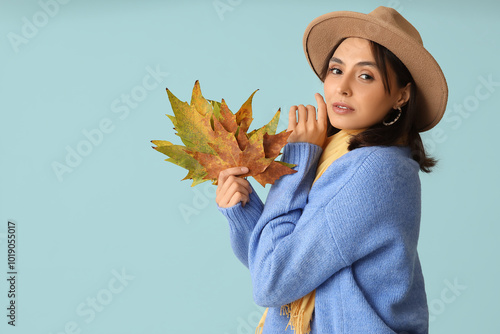 Beautiful young woman with ...