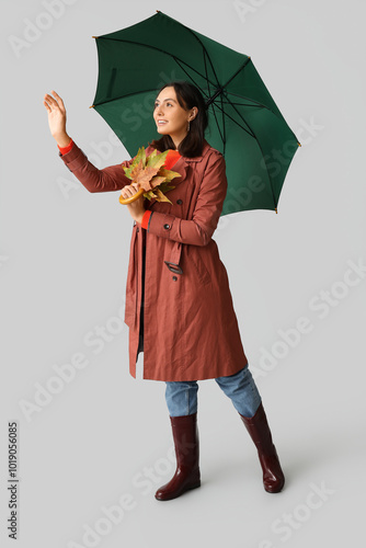 Beautiful young woman with ...
