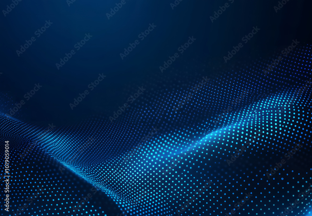 A Digital blue dots background design A Digital blue dots background design