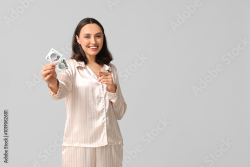 Beautiful young woman with ...