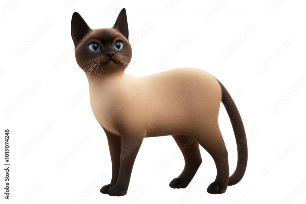Siamese cat, realistic character, transparent background Siamese cat, realistic character, transparent background