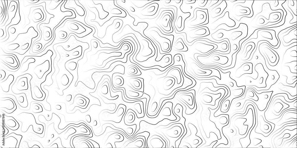 Obraz premium Abstract Gradient line topographic Contour Scheme & Geographic Moutain terrain. Contour map background. Cartographic Weave with seamless striped patterns and wavy gradient lines 