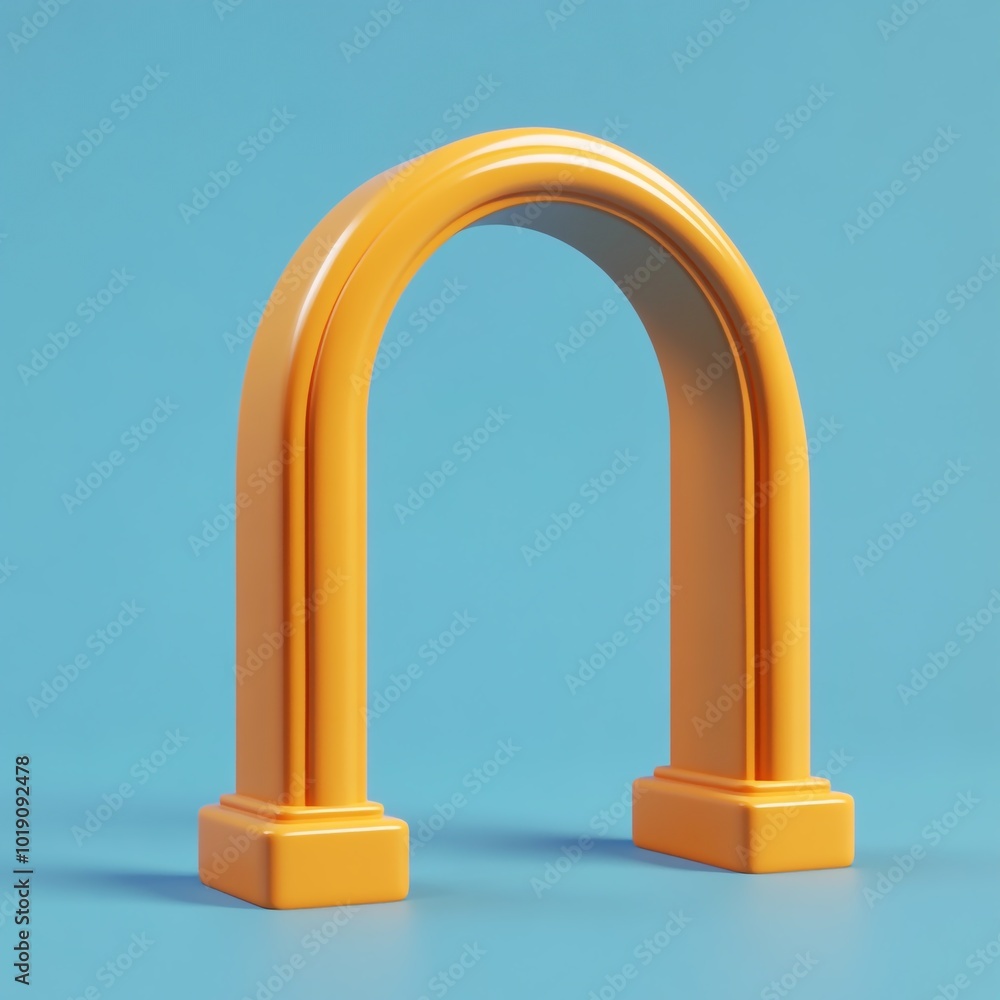 3D Ceremonial Arch Icon: Wedding and Event Illustration Logo 3D Ceremonial Arch Icon: Wedding and Event Illustration Logo