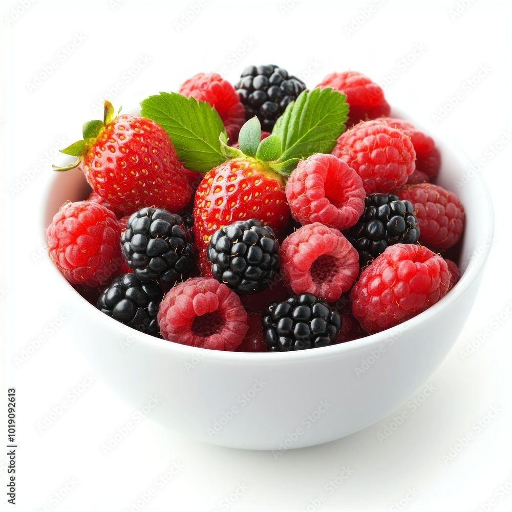 A fresh bowl of assorted berries. This vibrant arrangement includes strawberries, blackberries, and raspberries. Perfect for healthy eating and desserts. Enjoy a burst of flavor and color. AI A fresh bowl of assorted berries. This vibrant arrangement includes strawberries, blackberries, and raspberries. Perfect for healthy eating and desserts. Enjoy a burst of flavor and color. AI