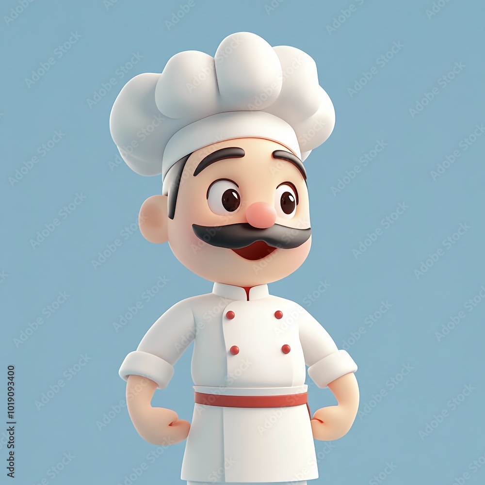 3D Chef Icon: Culinary Expert and Cooking Illustration Logo 3D Chef Icon: Culinary Expert and Cooking Illustration Logo