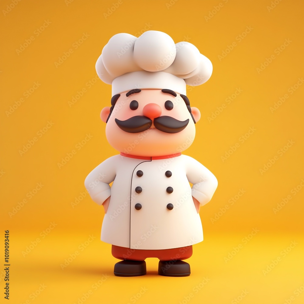 3D Chef Icon: Culinary Expert and Cooking Illustration Logo 3D Chef Icon: Culinary Expert and Cooking Illustration Logo