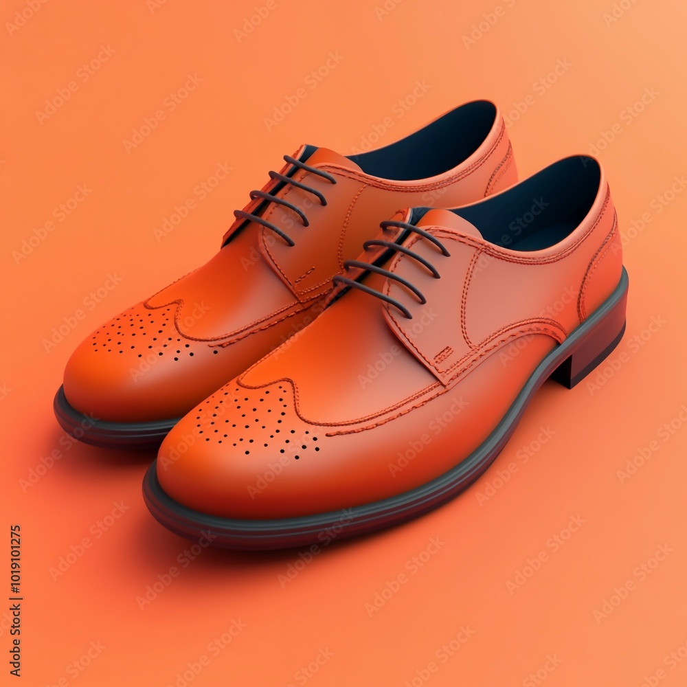 3D Grooms Shoes Icon: Elegant Wedding Footwear Illustration Logo 3D Grooms Shoes Icon: Elegant Wedding Footwear Illustration Logo