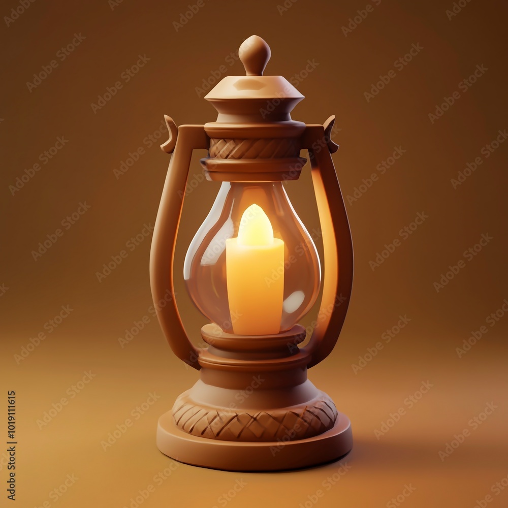 3D Wedding Lamp Icon: Traditional Lighting Illustration Logo 3D Wedding Lamp Icon: Traditional Lighting Illustration Logo