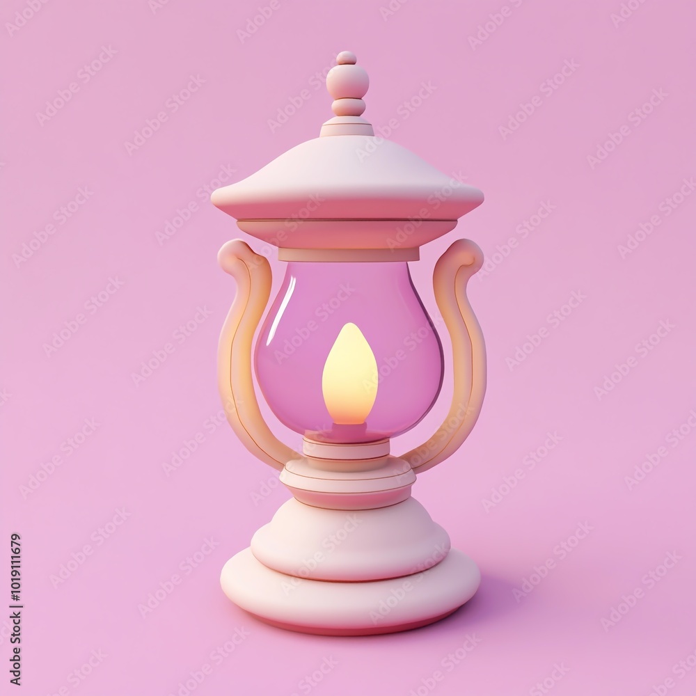 3D Wedding Lamp Icon: Traditional Lighting Illustration Logo 3D Wedding Lamp Icon: Traditional Lighting Illustration Logo