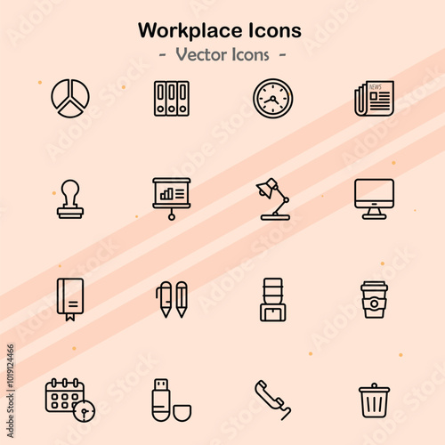 Icons representing additional elements of workplace dynamics.