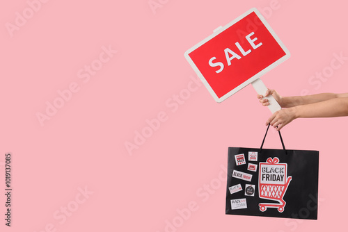 Female hands with shopping ...
