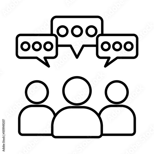Obraz na płótnie Opinion icon w salonie