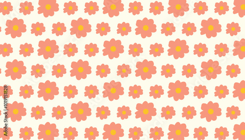 Seamless  botany flowers Pattern, Abstract colorful flowers background. style for fabric, banners, wallpaper, posters, websites, online shopping.Vector illustration design and creative idea,eps 10.