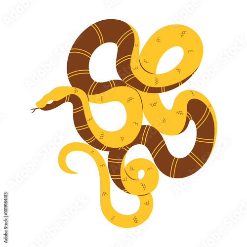 Wallpaper Mural Vector Chinese New Year Snake Ornament Cartoon Illustration Isolated Torontodigital.ca