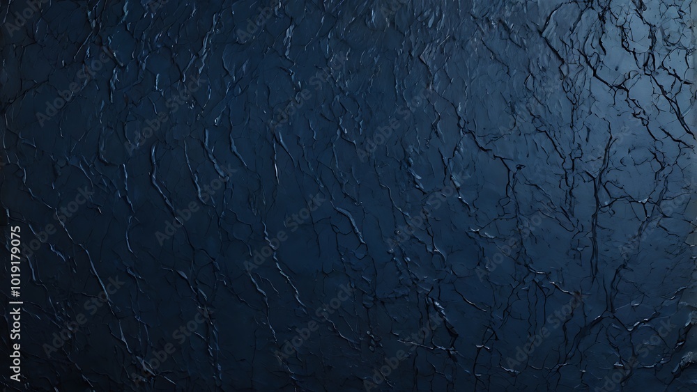 Fototapeta premium Abstract grunge textured wall background featuring a deep blue color with a rough subtle, mottled pattern