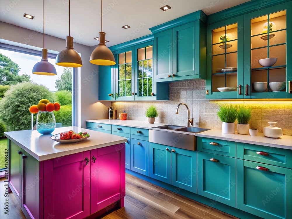 Modern Kitchen Design Featuring Stylish Cabinets Over a Sink with Elegant Fixtures and Lighting Modern Kitchen Design Featuring Stylish Cabinets Over a Sink with Elegant Fixtures and Lighting