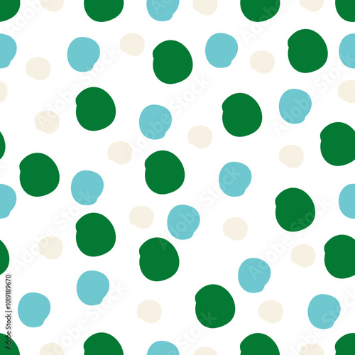 Abstract Seamless Pattern Brush Dots