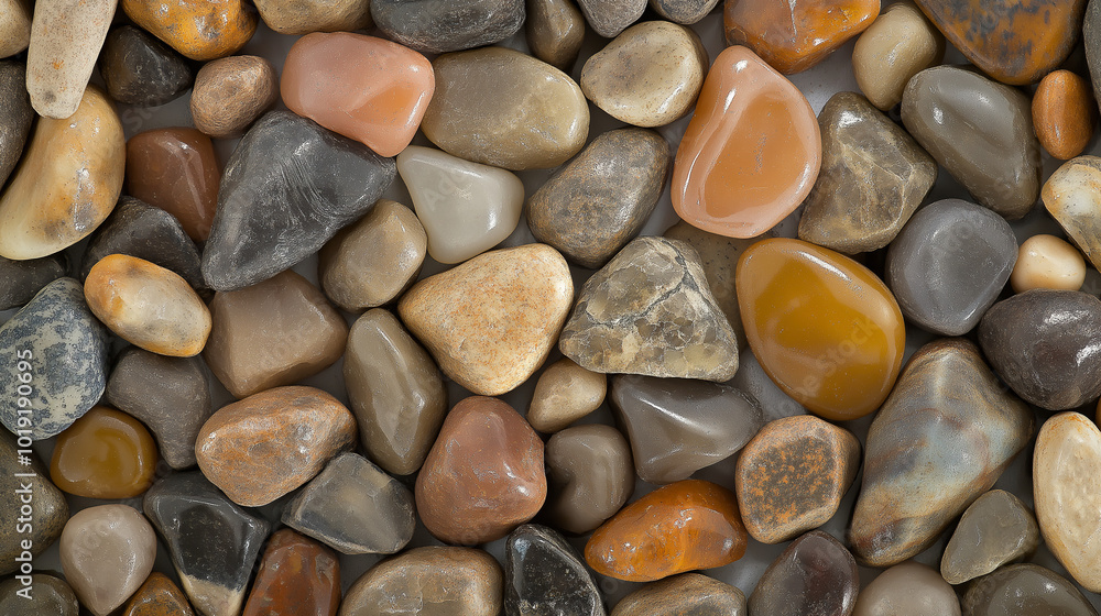 pebbles: a close-up, top-down view of a collection of small pebbles, filling the entire frame with a focus on their varied textures and colors pebbles: a close-up, top-down view of a collection of small pebbles, filling the entire frame with a focus on their varied textures and colors