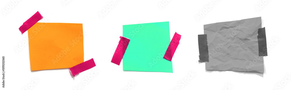 sheet of torn paper with masking tape sheet of torn paper with masking tape